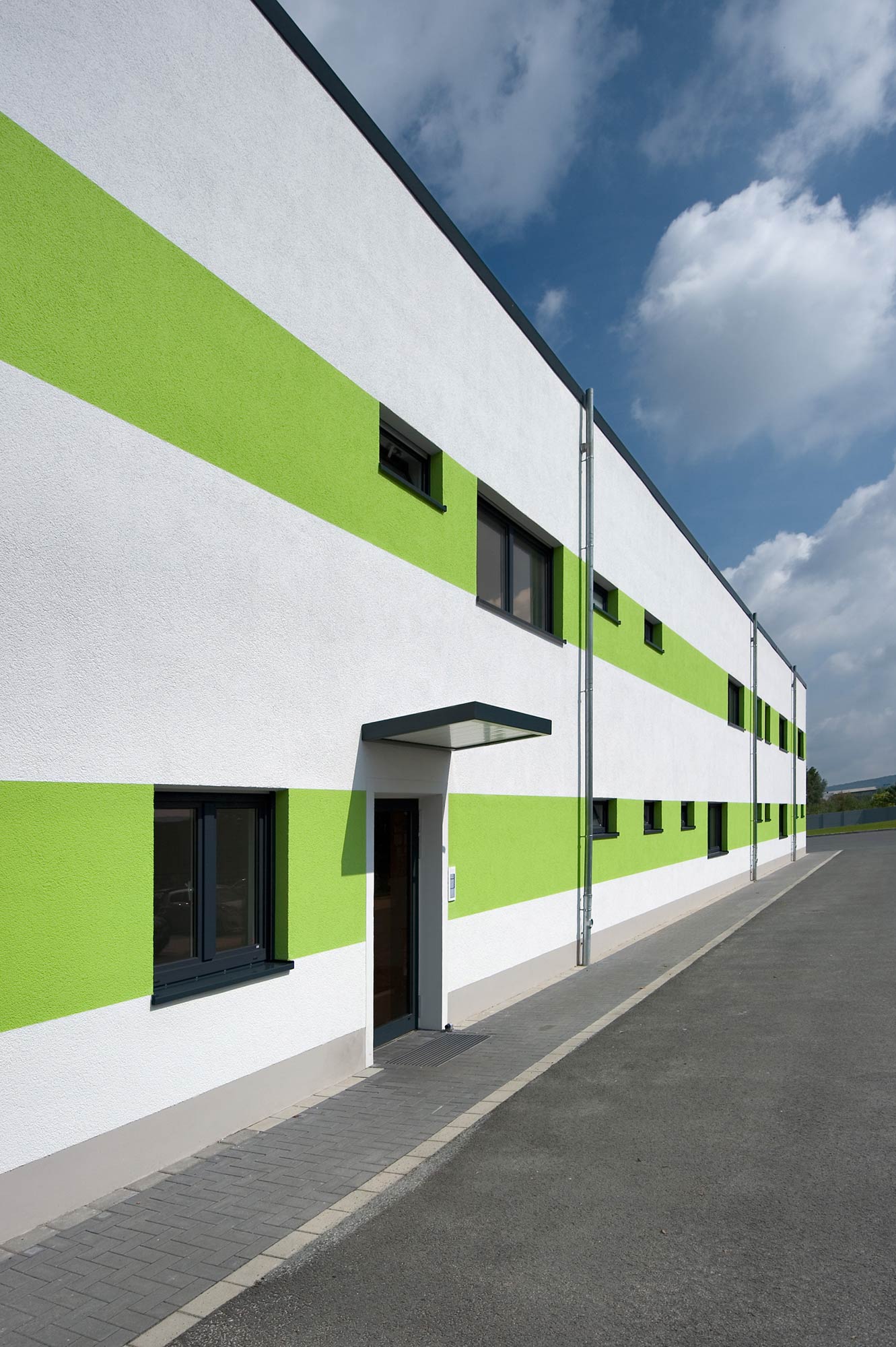 Verwaltungstrakt Fassade Perspektive
