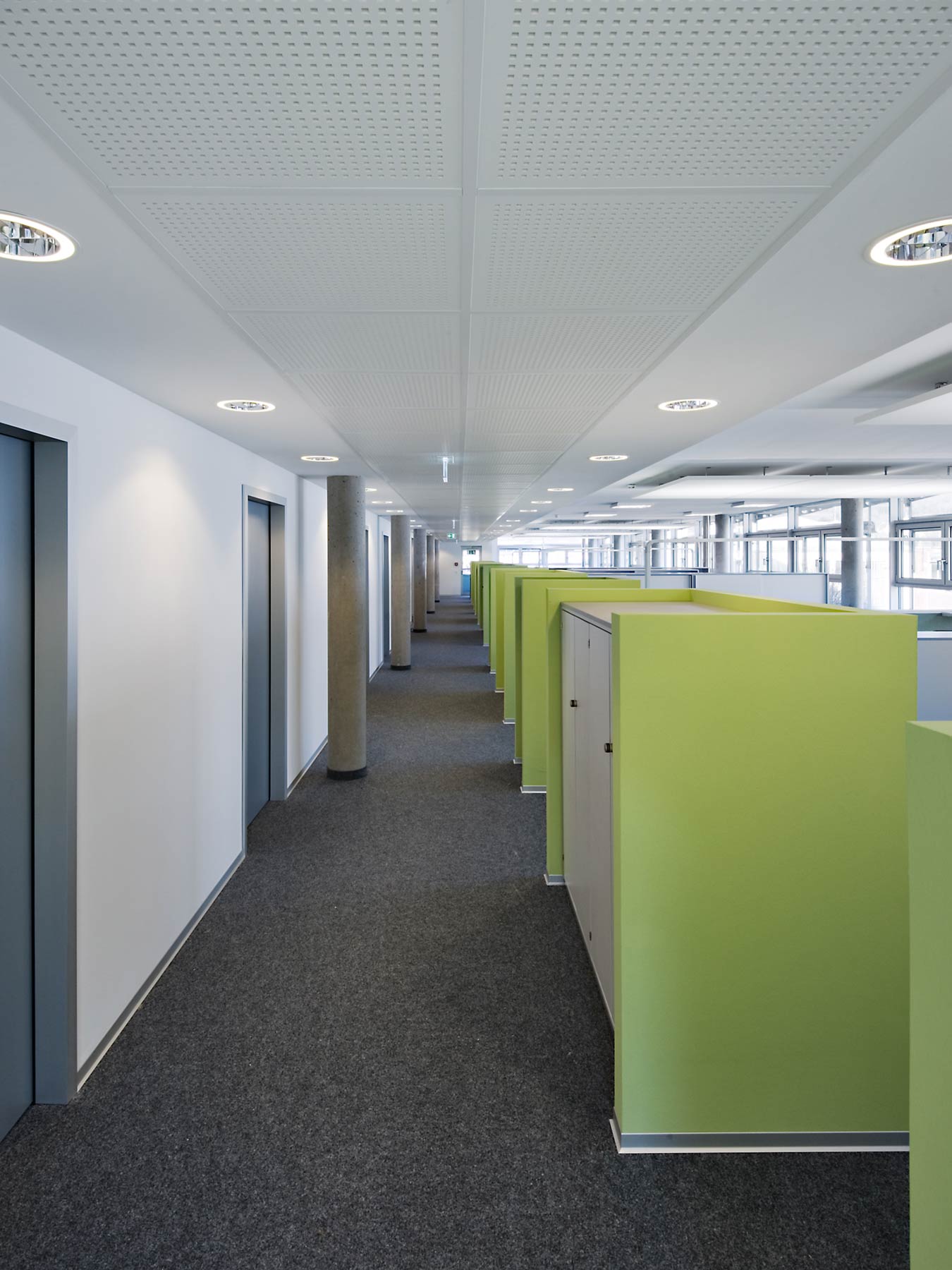 Modernisierung Hauptverwaltungsetage Bleistahl Arbeitsplätze Großraumbüro
