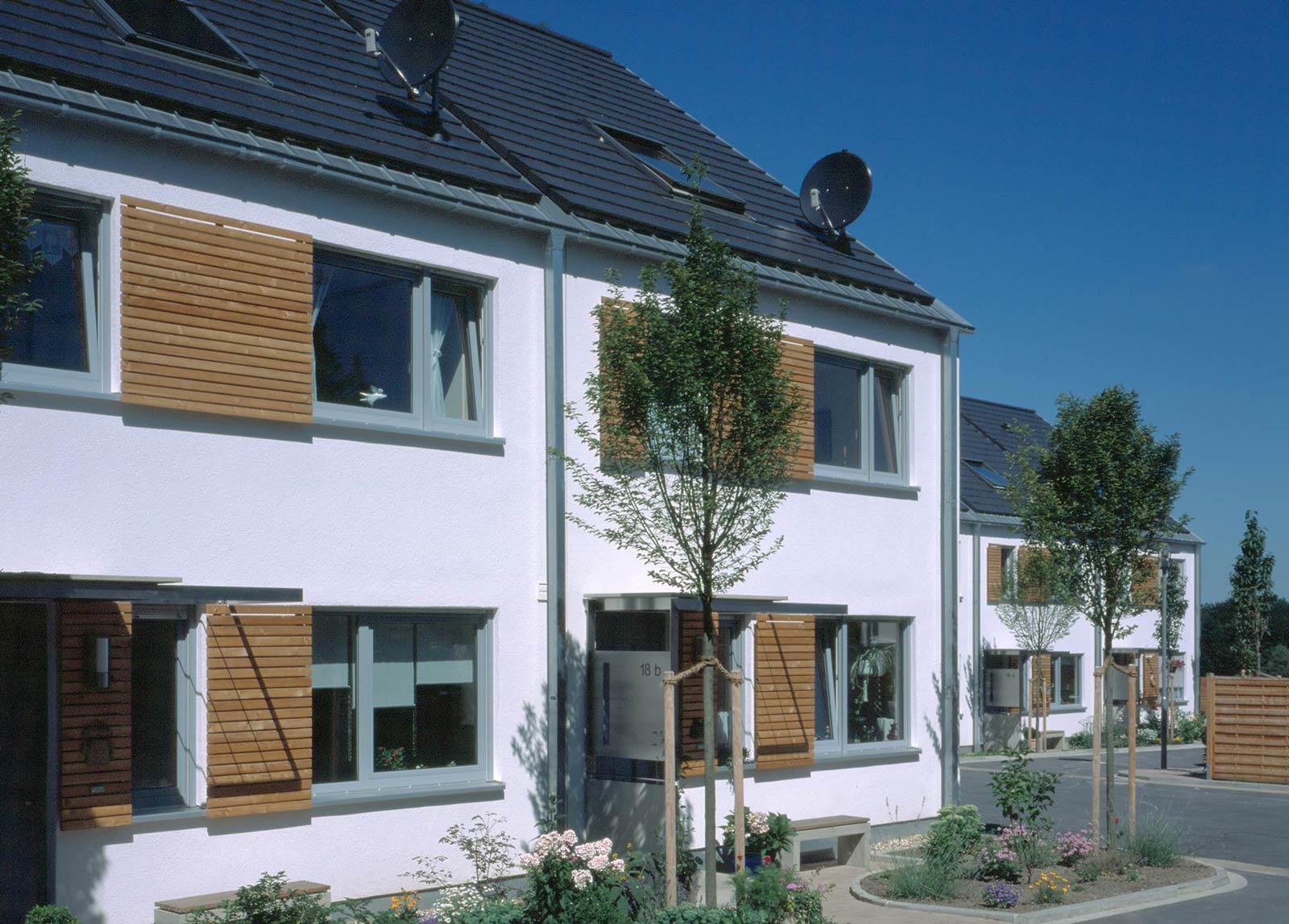 Wohnsiedlung 25 Einfamilienhäuser Witten Außenansicht Eingang