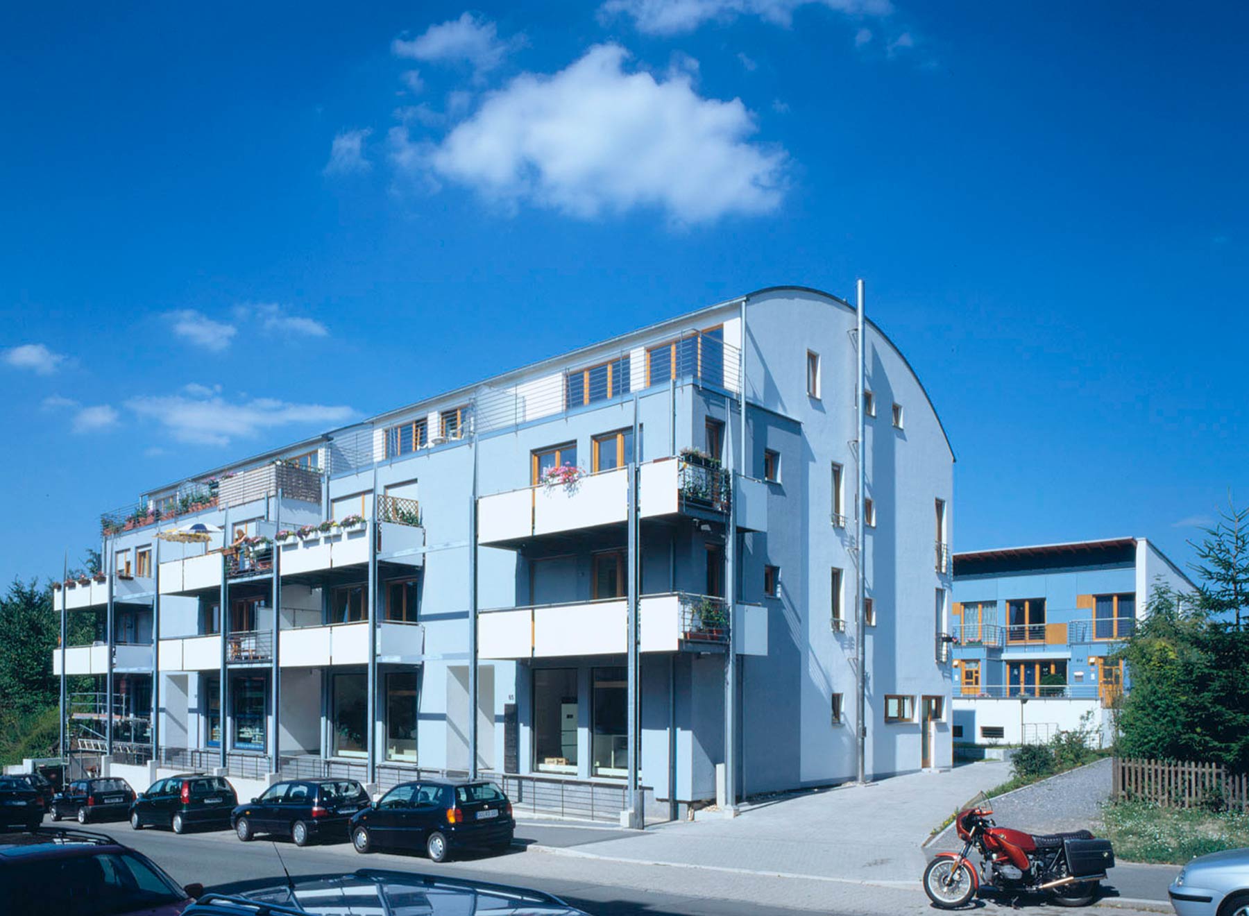 Wohnanlage mit Ladenlokalen und Tiefgarage Witten Straßenanischt