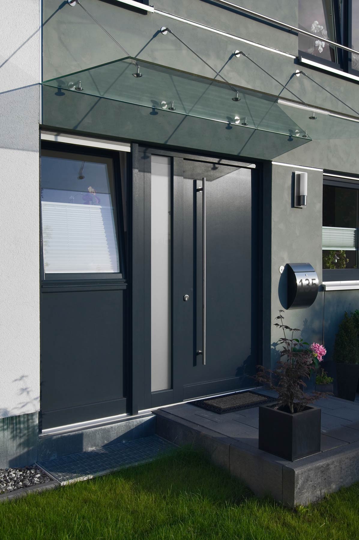 Wohnsiedlung 14 Einfamilienhäuser Witten Haustür Eingang